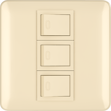 10A 250V 3 gang 1 way switch