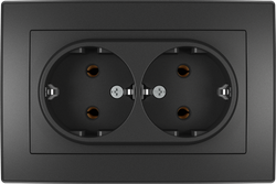 16A 250V~Double German Socket