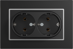 16A 250V~Double German Socket