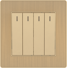 16A 250V 4 Gang 1 Way Switch