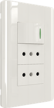 16A 250V 1 Switch with 2 Chilean Socket
