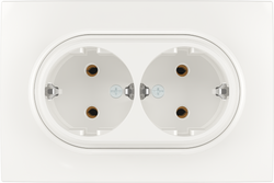 16A 250V~Double German Socket