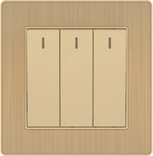 16A 250V 3 Gang 1 Way Switch