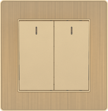 16A 250V 2 Gang 1 Way Switch