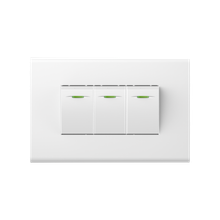 10A 250V 3 gang 1 way switch 