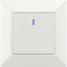 10A 250V~1 gang 1 way switch with light