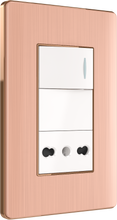 One way switch with one Italian style socket