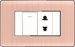 16A 250V 1 switch with 1 socket