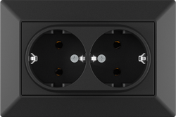 16A 250V~Double German Socket