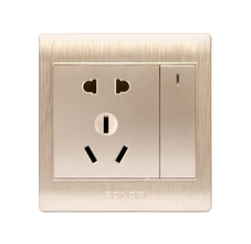 大板双控一开五孔