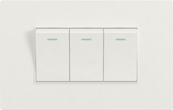 16A 250V 3 gang 1 way switch