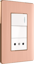 one way switch with one Chilean style socket