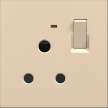 15A 250V~ Power plug with switch