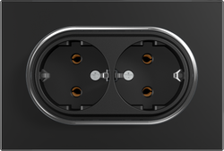 16A 250V~Double German Socket