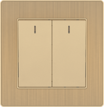 16A 250V 2 Gang 1 Way Switch