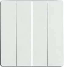 16A 250V~ 4 gang 1 way switch