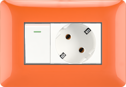 16A 250V  1 switch with Germany socket