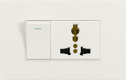 16A 250V 1 switch with Multi. socket