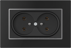 16A 250V~Double French socket