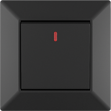 10A 250V~1 gang 1 way switch with light