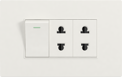 16A 250V 1 switch with 2 socket