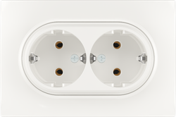 16A 250V~Double German Socket