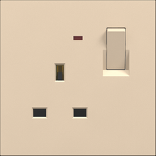 13A 250V~ 3 pin socket with switch