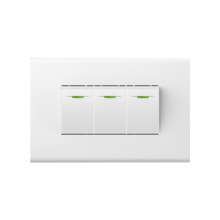 10A 250V 3 gang 1 way switch 