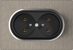 16A 250V~Double French socket