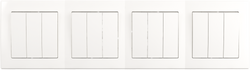 Quadruple 3 gang 1 way switch