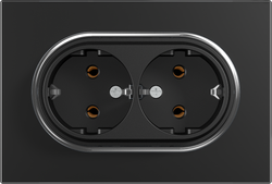 16A 250V~Double German Socket