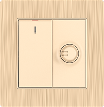16A 250V 1 Gang Switch with 250W Light Dimmer