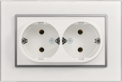 16A 250V~Double German Socket