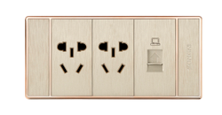 二位五孔、一位电脑插座