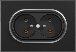 16A 250V~Double French socket