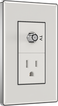 TV Socket + 15A 250V American style socket