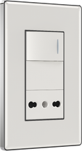 One way switch with one Italian style socket