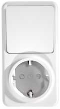 German socket with 1 gang switch