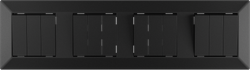 Quadruple 3 gang 1 way switch