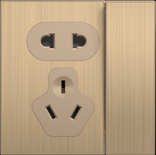 16A 250V~ 5 pin socket with switch