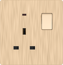 13A 250V 3 Pin Socket with Switch with Neon