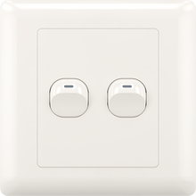 10A 250V 2 gang 1 way switch(small)