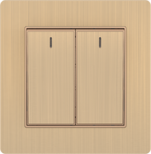 16A 250V 2 Gang 1 Way Switch