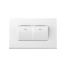 10A 250V 2 gang 1 way switch