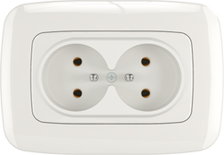 16A 250V~Double French Socket