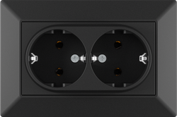 16A 250V~Double German Socket