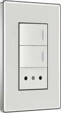 2 gang switch with one Chilean style socket