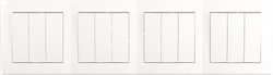 Quadruple 3 gang 1 way switch