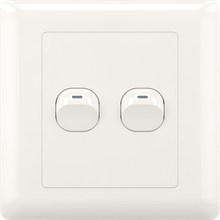 10A 250V 2 gang 1 way switch(small)