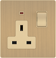 13A 250V 3 Pin Socket with Switch with Neon